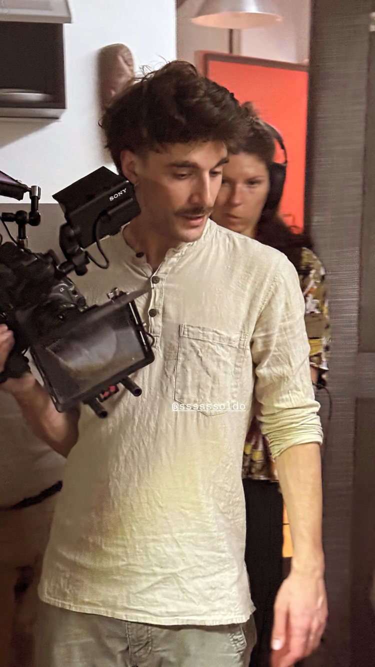Marco Soldati sur un tournage